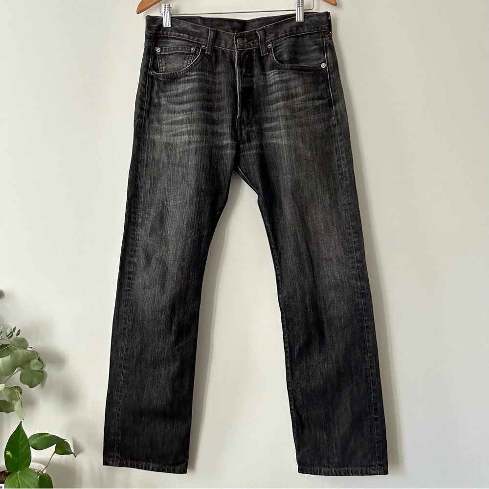 Vintage Men’s Levi’s 501 Button Fly Jeans Faded Black Size 31x30 EUC